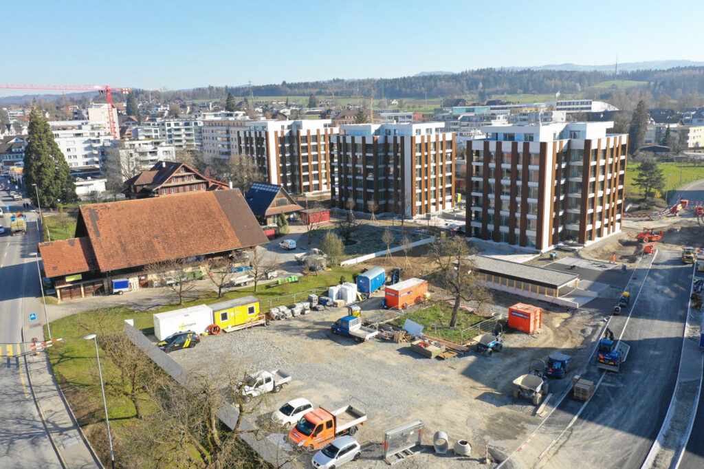 Endspurt Überbauung Oele, Steinhausen