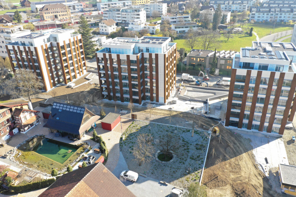 Endspurt Überbauung Oele, Steinhausen